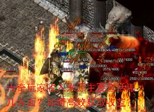 传奇玩家收入来源主要包括哪几方面?如何高效获取收益? 传奇玩家收入来源主要包括哪几方面?如何高效获取收益?