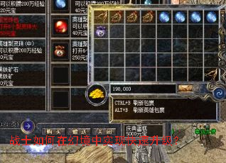 战士如何在幻境中实现快速升级? 战士如何在幻境中实现快速升级?