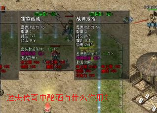 迷失传奇中酿酒有什么作用? 迷失传奇中酿酒有什么作用?