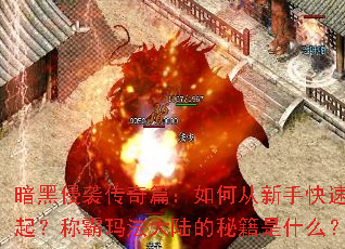 暗黑侵袭传奇篇:如何从新手快速崛起?称霸玛法大陆的秘籍是什么? 暗黑侵袭传奇篇:如何从新手快速崛起?称霸玛法大陆的秘籍是什么?