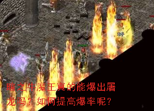暗之牛魔王真的能爆出屠龙吗?如何提高爆率呢? 暗之牛魔王真的能爆出屠龙吗?如何提高爆率呢?