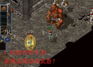 1.85版传奇手游如何选择绿毒武器? 1.85版传奇手游如何选择绿毒武器?