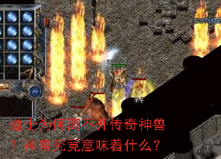 道士为何离不开传奇神兽?神兽究竟意味着什么? 道士为何离不开传奇神兽?神兽究竟意味着什么?
