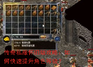 传奇私服怀旧版攻略:如何快速提升角色等级? 传奇私服怀旧版攻略:如何快速提升角色等级?