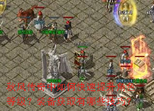 秋风传奇中如何快速提升角色等级?装备获取有哪些技巧? 秋风传奇中如何快速提升角色等级?装备获取有哪些技巧?