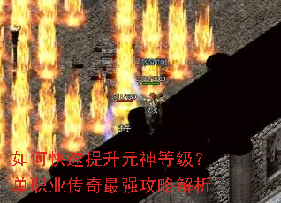 如何快速提升元神等级?单职业传奇最强攻略解析 如何快速提升元神等级?单职业传奇最强攻略解析