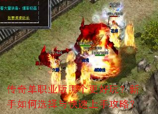 传奇单职业版哪个更好玩?新手如何选择与快速上手攻略? 传奇单职业版哪个更好玩?新手如何选择与快速上手攻略?