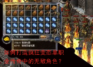 如何打造疯狂变态单职业传奇中的无敌角色? 如何打造疯狂变态单职业传奇中的无敌角色?