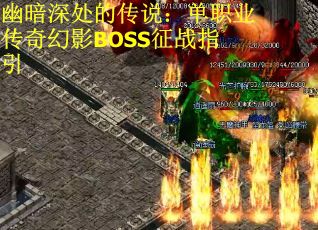 幽暗深处的传说：单职业传奇幻影BOSS征战指引