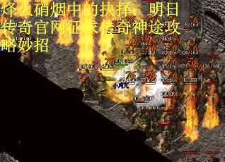 烽火硝烟中的抉择：明日传奇官网征求传奇神途攻略妙招