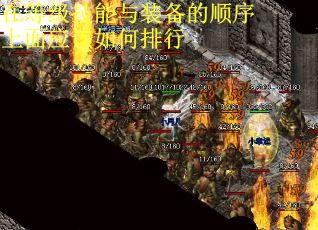 在等级技能与装备的顺序上面应该如何排行