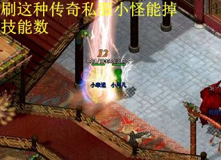 刷这种传奇私服小怪能掉技能数