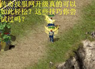 传奇找服网升级真的可以如此轻松？这些技巧你尝试过吗？