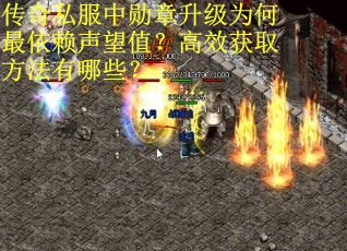 传奇私服中勋章升级为何最依赖声望值？高效获取方法有哪些？