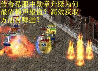 传奇私服中勋章升级为何最依赖声望值？高效获取方法有哪些？