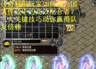 传奇私服玩家如何成为团队作战中的高效配合者？三大关键技巧助你赢得队友信赖
