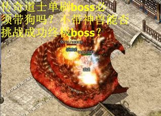 传奇道士单刷boss必须带狗吗？不带神兽能否挑战成功终极boss？