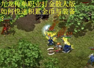 九龙传单职业打金散人版如何快速积累金币与装备？
